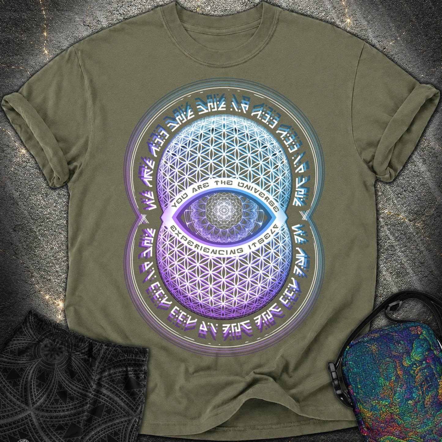 Alan Watts You Are The Universe T-Shirt - Alan Watts You Are The Universe Comfort T-Shirt - Sage
