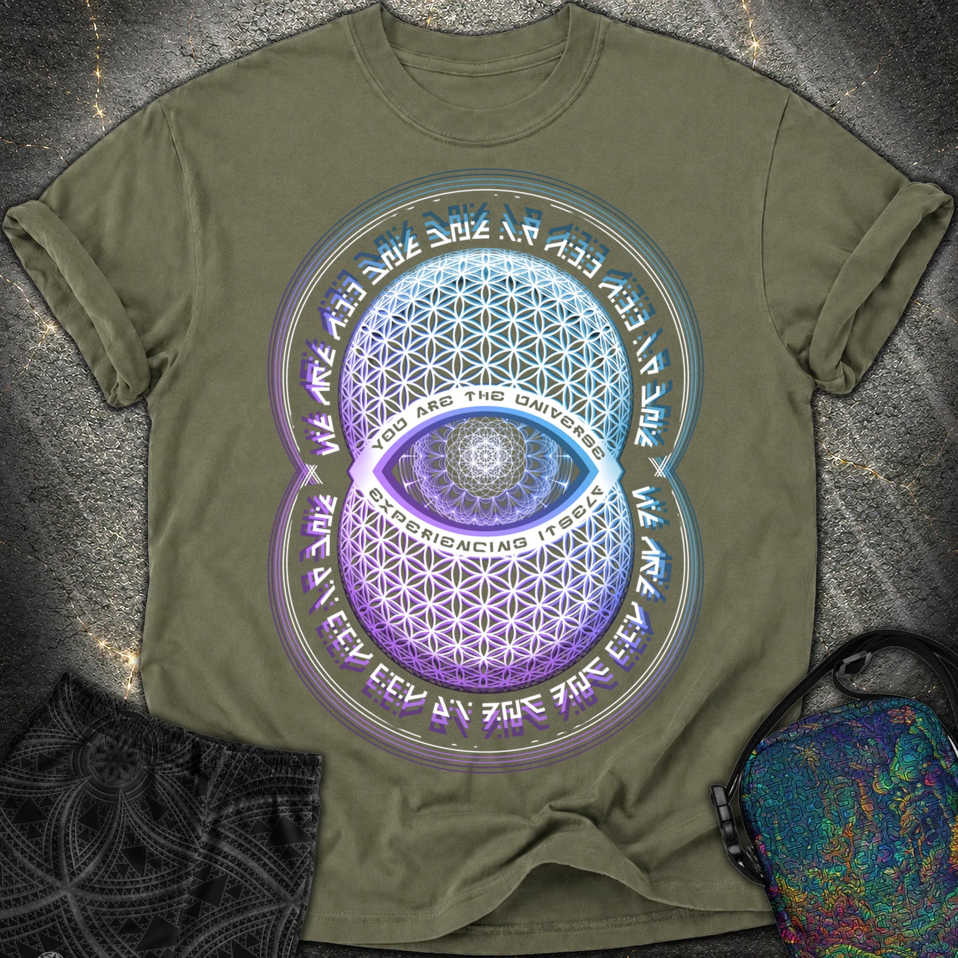 Alan Watts You Are The Universe T-Shirt - Alan Watts You Are The Universe Comfort T-Shirt - Sage