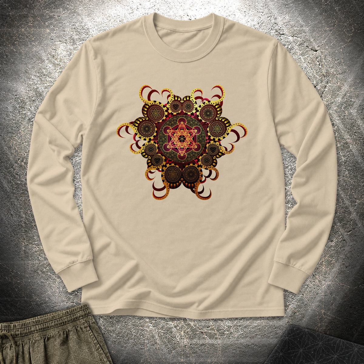 Organic Metatron - Organic Metatron Long Sleeve Shirt - Sand