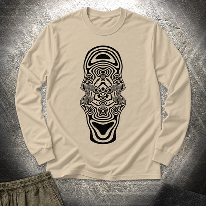 Mind Blown Black Long Sleeve Shirt - Mind Blown Black Long Sleeve Shirt - Sand