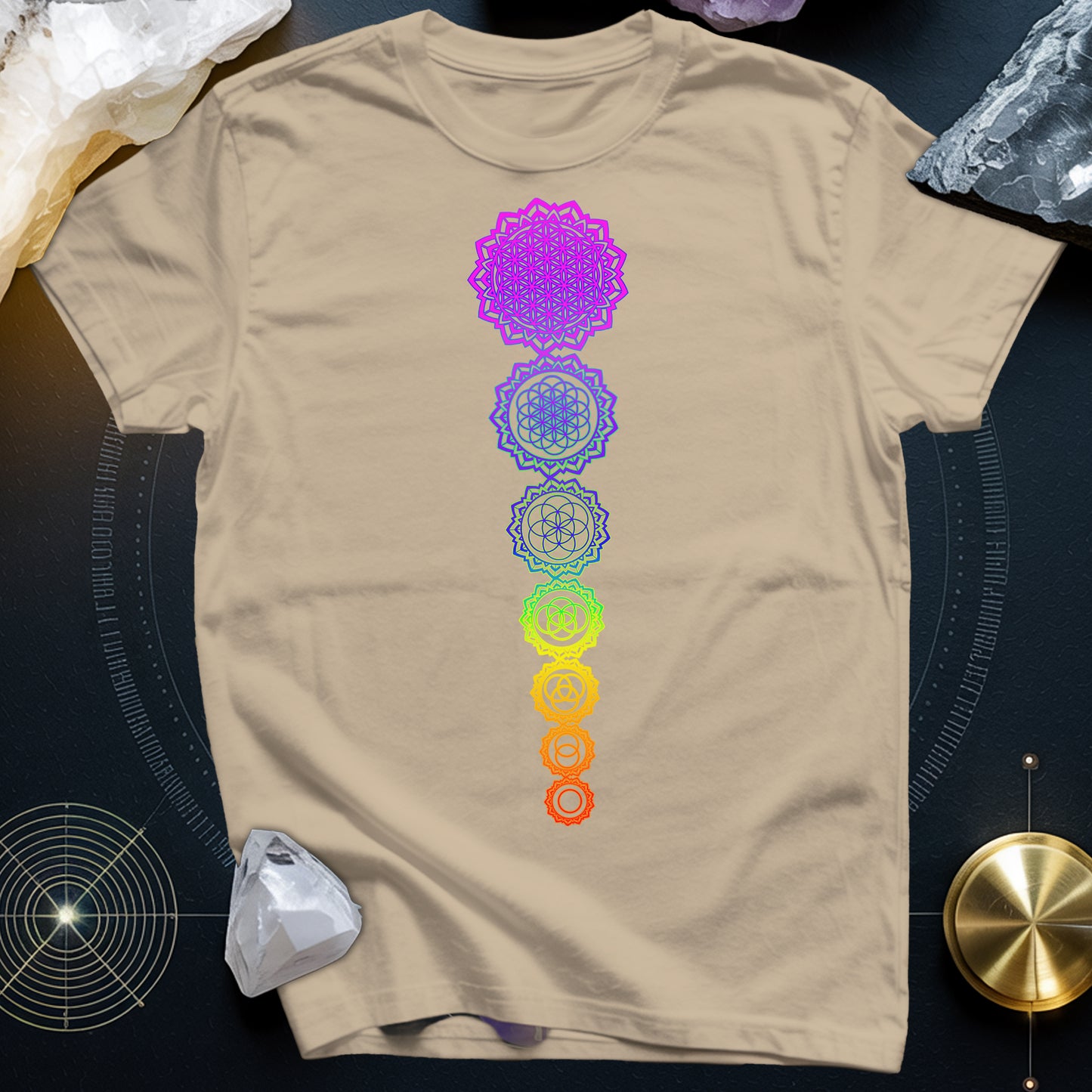 Flower Of Life Chakras T-Shirt