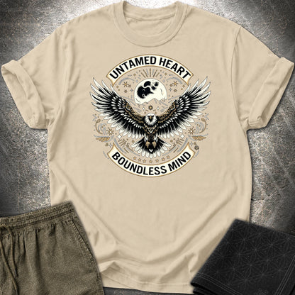 Untamed Heart Boundless Mind T-Shirt - Untamed Heart Boundless Mind T-Shirt - Sand