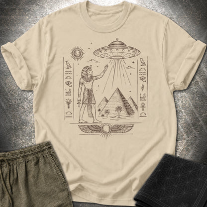Pharaoh Beneath the Star Vessel - Pharaoh Beneath the Star Vessel T-Shirt - Sand
