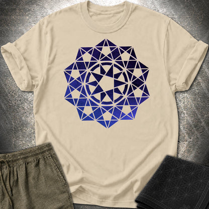 Crop Circle Purple T-Shirt - Crop Circle Purple T-Shirt - Sand
