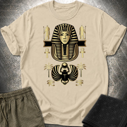 Pharaoh Scarab Egypt T-Shirt - Pharaoh Scarab Egypt T-Shirt - Sand