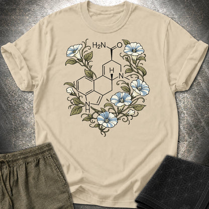 Morning Glory Molecule Color - Morning Glory Molecule Color T-Shirt - Sand