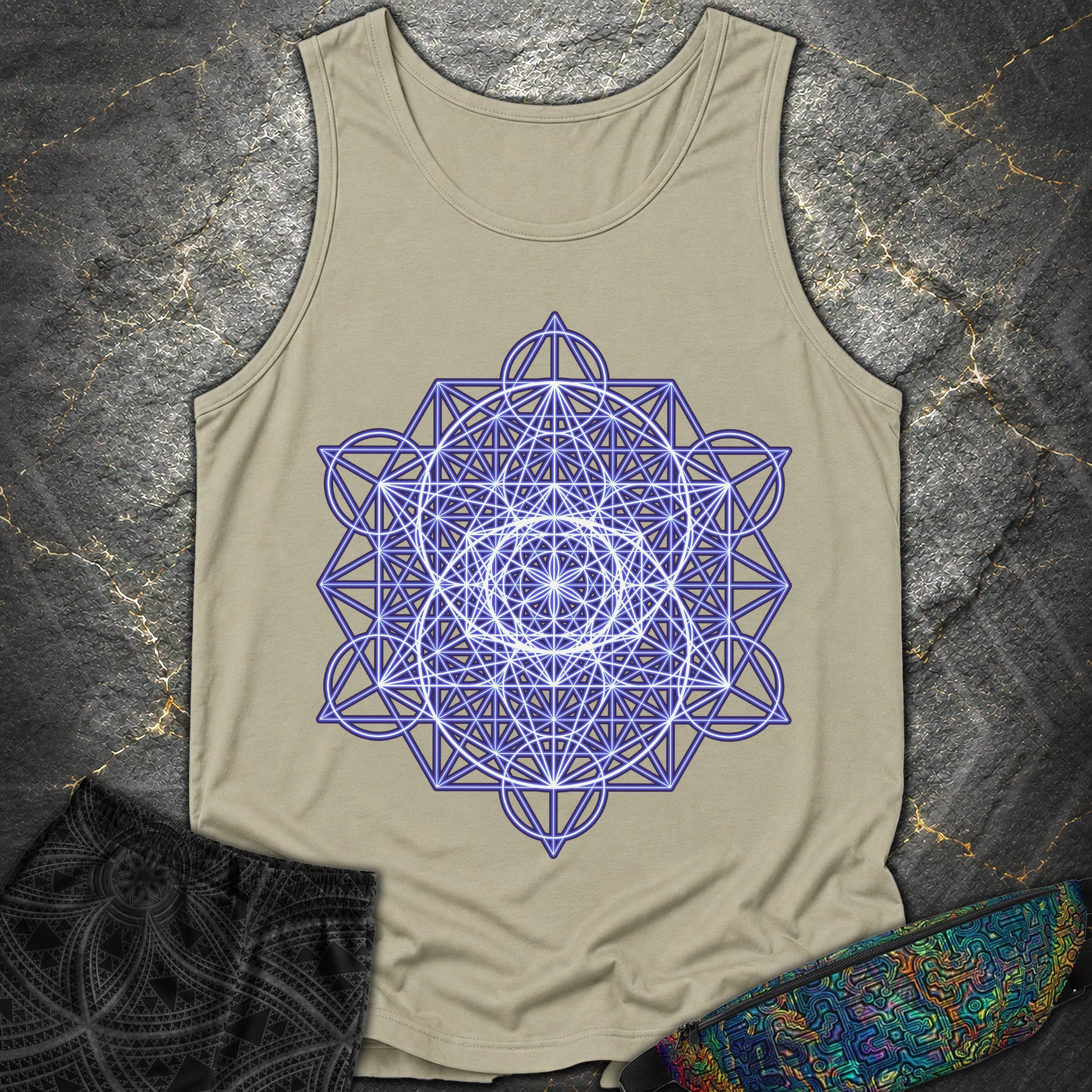Vesica Eye Of The Universe - Vesica Eye Of The Universe Comfort Tank Top - Sandstone