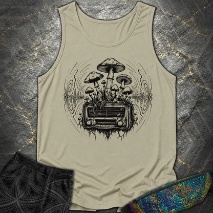 Mushroom Radio - Mushroom Radio Comfort Tank Top - Sandstone