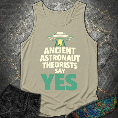Ancient Astronaut Sey Yes 2 - Ancient Astronaut Sey Yes 2 Comfort Tank Top - Sandstone