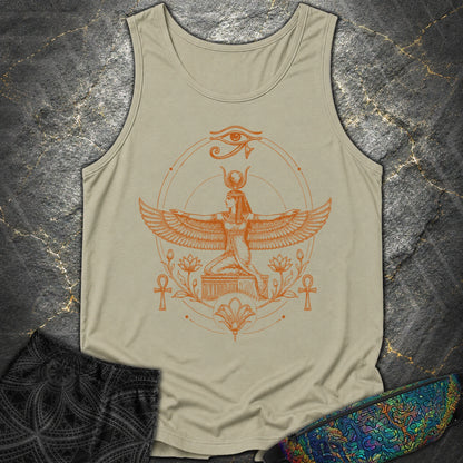 Winged Goddess of the Nile - Winged Goddess of the Nile Comfort Tank Top - Sandstone