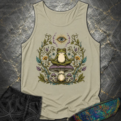 enlightened Frog - enlightened Frog Comfort Tank Top - Sandstone