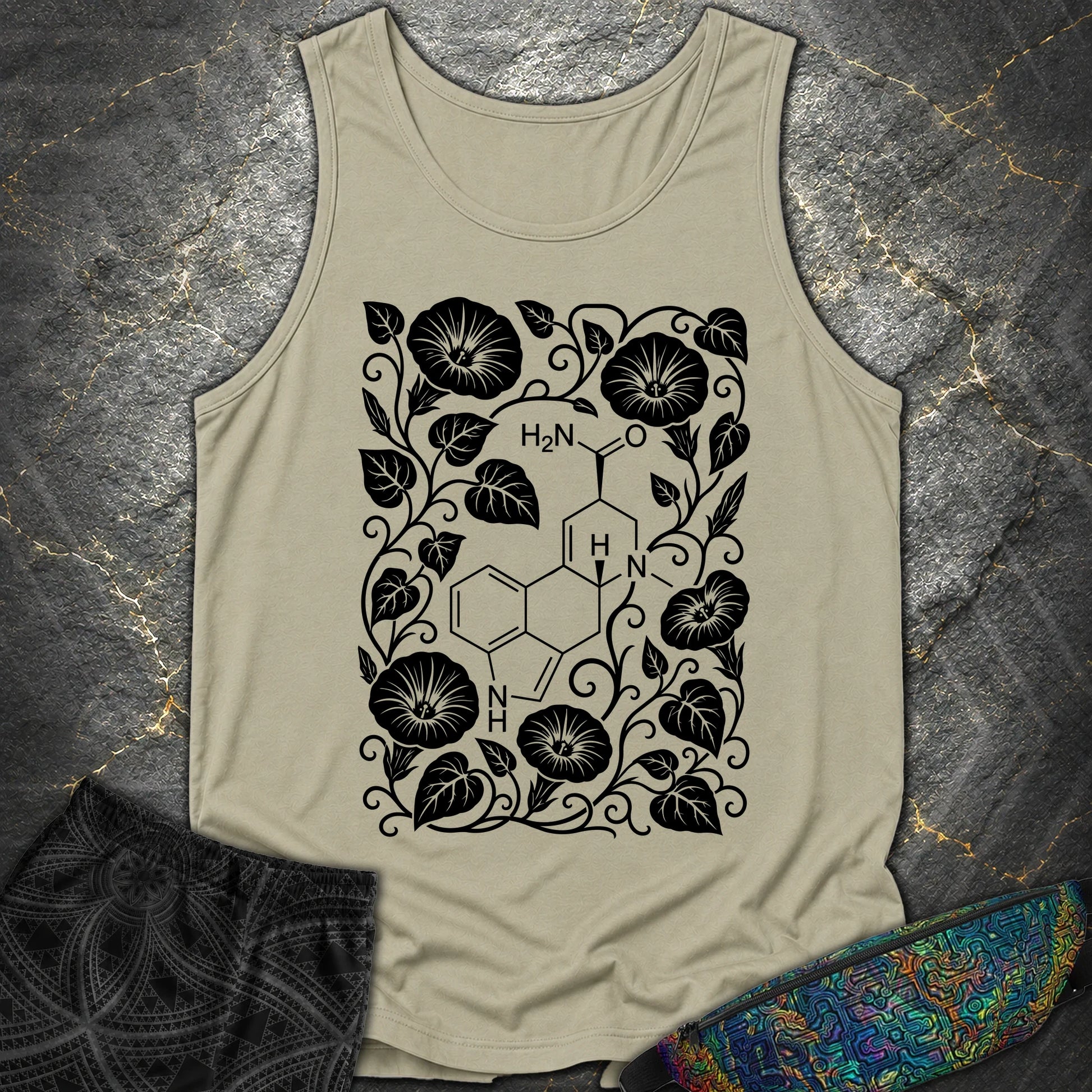 Morning Glory Molecule - Morning Glory Molecule Comfort Tank Top - Sandstone