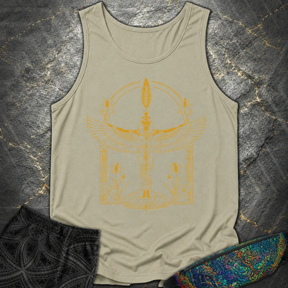 Winged Goddess of Sacred Balance - Winged Goddess of Sacred Balance Comfort Tank Top - Sandstone