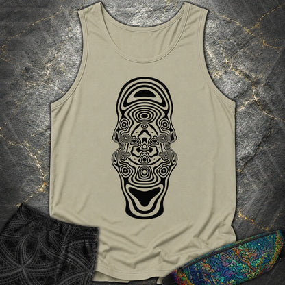Mind Blown Black Comfort Tank Top - Mind Blown Black Comfort Tank Top - Sandstone