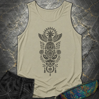 Totem Black - Totem Black Comfort Tank Top - Sandstone