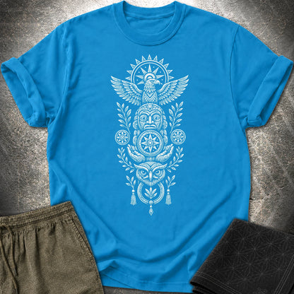 Totem White - Totem White T-Shirt - Sapphire
