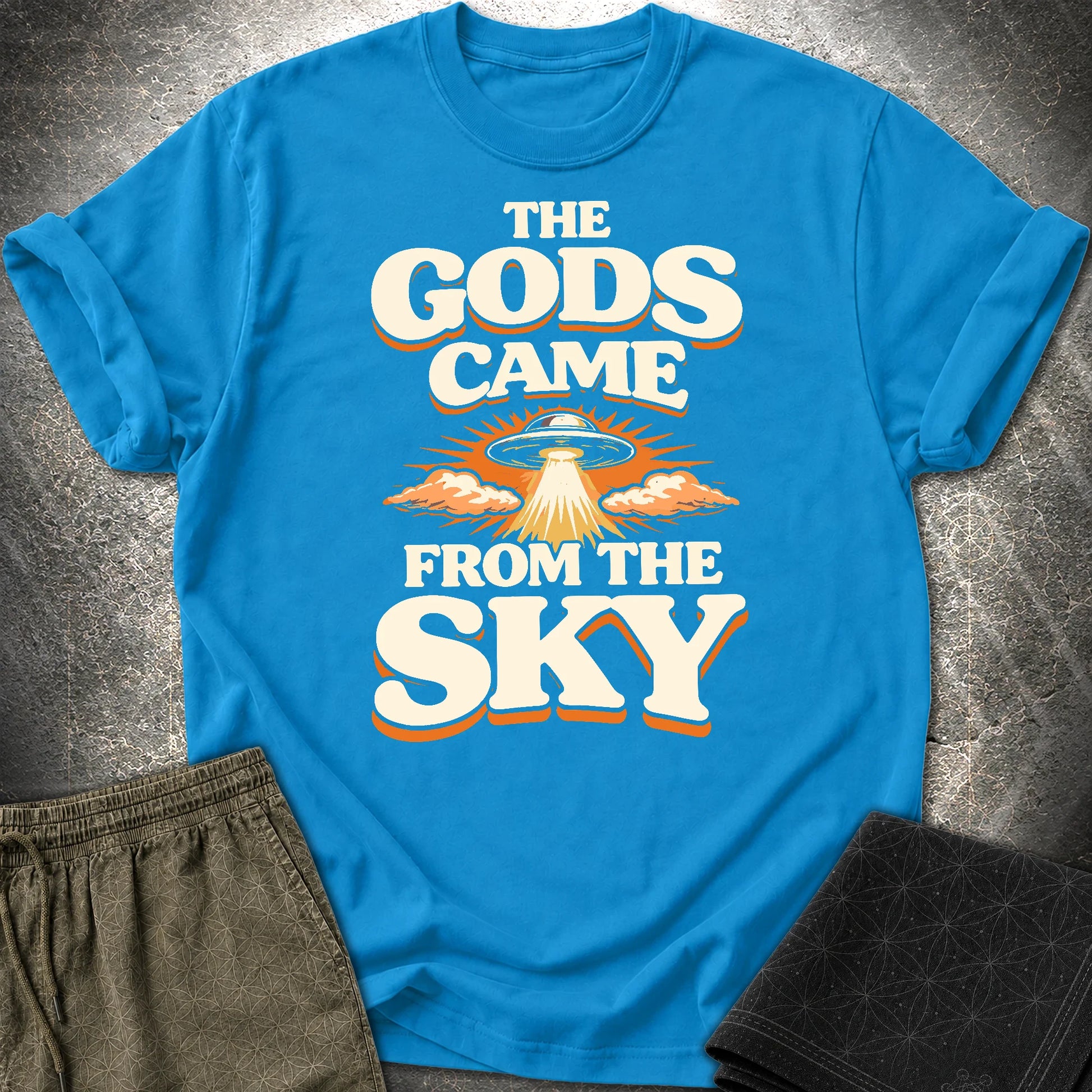 The Gods Came From Sky - The Gods Came From Sky T-Shirt - Sapphire