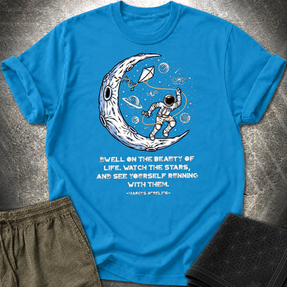 Marcus Aurelius Stars T-Shirt - Marcus Aurelius Stars T-Shirt - Sapphire