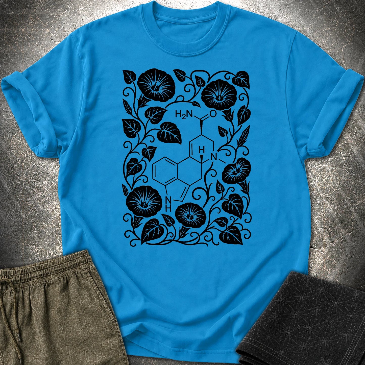 Morning Glory Molecule - Morning Glory Molecule T-Shirt - Sapphire