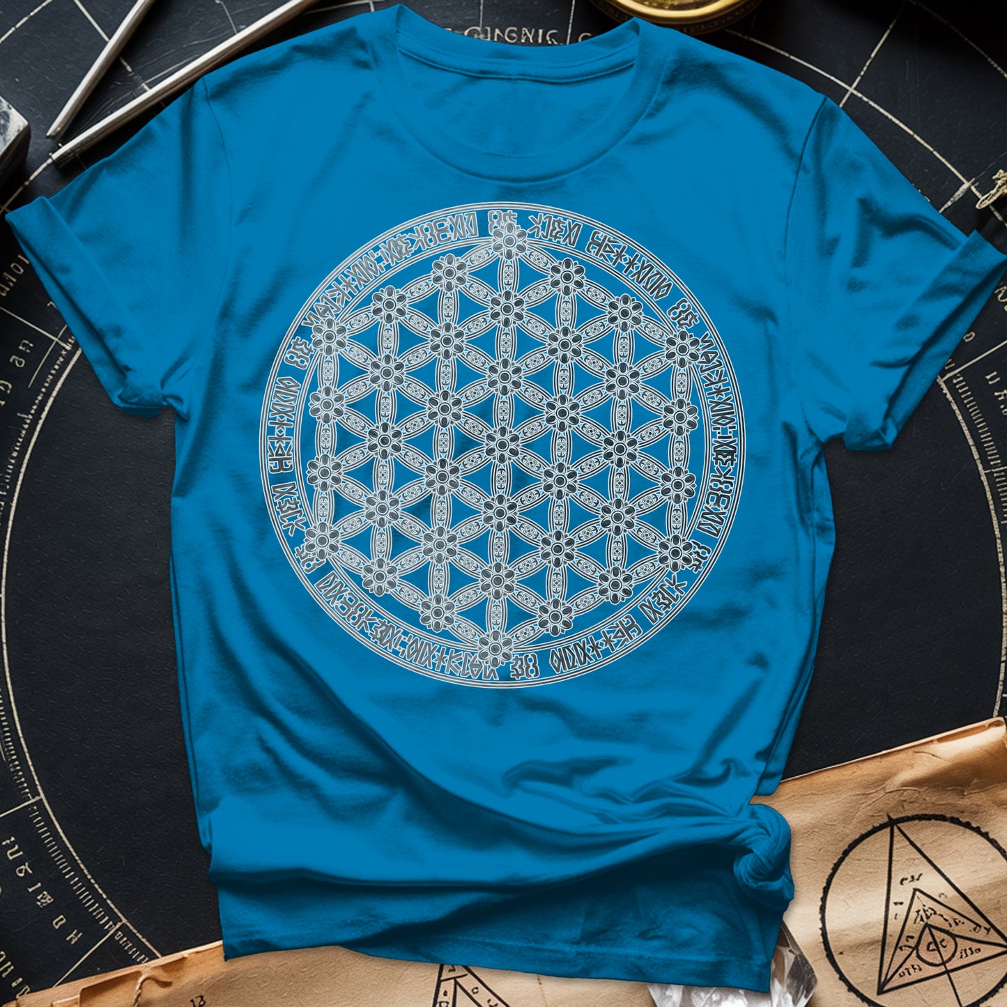 Flower Of Life Foo Lion T-Shirt