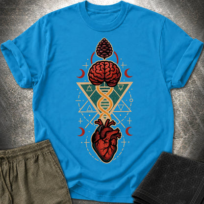 Heart Mind Coherence T-Shirt - Heart Mind Coherence T-Shirt - Sapphire