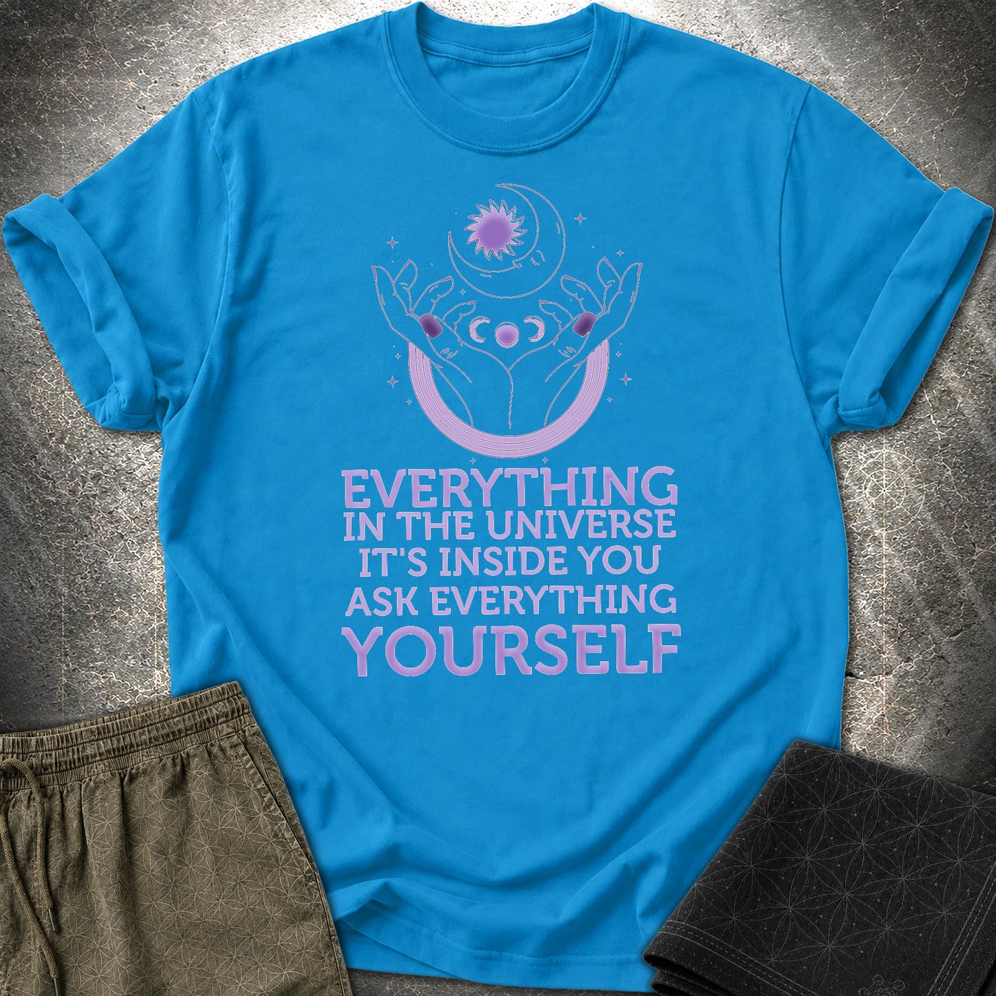 Everything Is Inside You T-Shirt - Everything Is Inside You T-Shirt - Sapphire