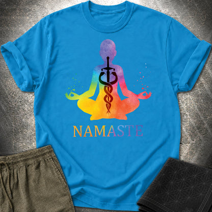 Caduceus Kundalini T-Shirt - Caduceus Kundalini T-Shirt - Sapphire