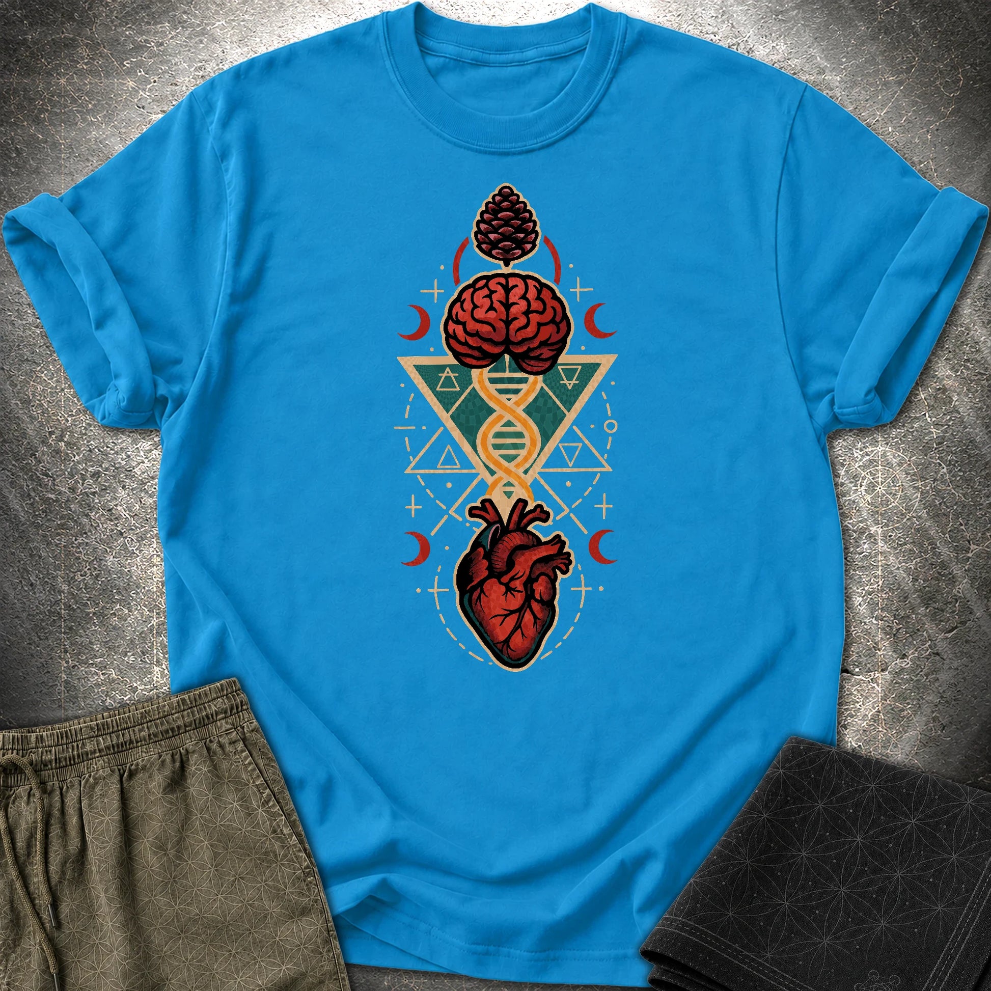 Heart Mind Coherence T-Shirt - Heart Mind Coherence T-Shirt - Sapphire