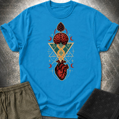 Heart Mind Coherence T-Shirt - Heart Mind Coherence T-Shirt - Sapphire