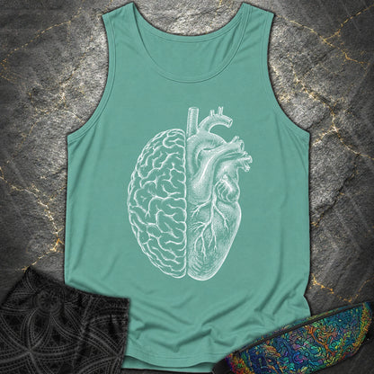 Heart Brain - Heart Brain Comfort Tank Top - Seafoam
