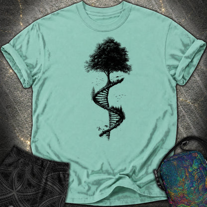 Tree of Life DNA Double Helix Comfort T-Shirt - Tree of Life DNA Double Helix Comfort T-Shirt - Seafoam