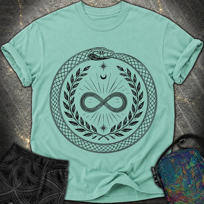 888 Ouroboros Infinity Unisex Comfort T-Shirt - 888 Ouroboros Infinity Unisex Comfort T-Shirt - Seafoam