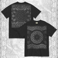 Silver Geometry Flower & Seed of Life Heavyweight Comfort T-Shirt