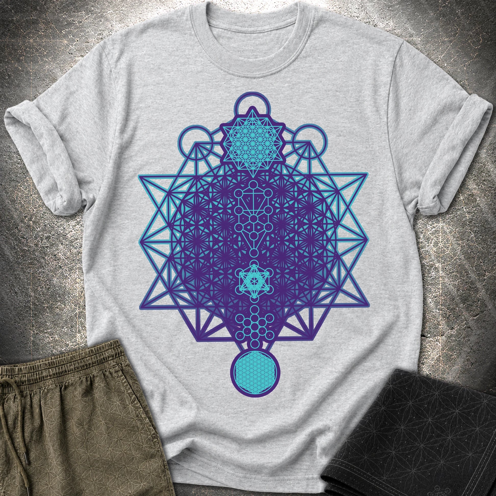 All The Sacred Geometry - All The Sacred Geometry T-Shirt - Sport Grey
