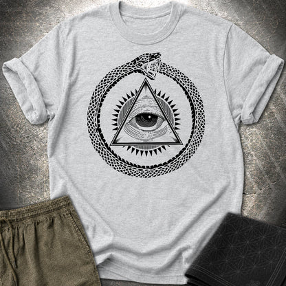 Ouroboros Eye of Providence T-Shirt - Ouroboros Eye of Providence T-Shirt - Sport Grey