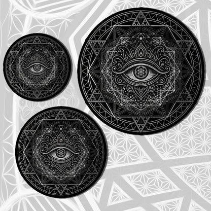 Silver Eye Mandala Sticker