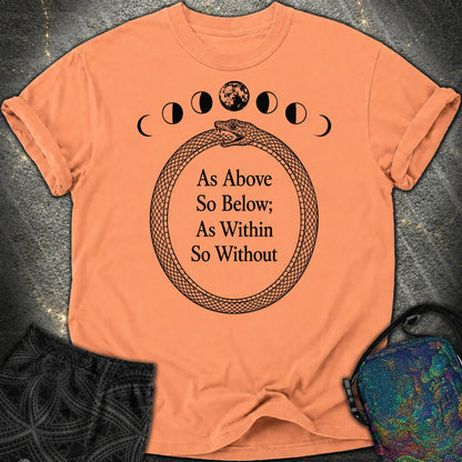 As Above So Below Ouroboros - As Above So Below Ouroboros Comfort T-Shirt - Terracotta