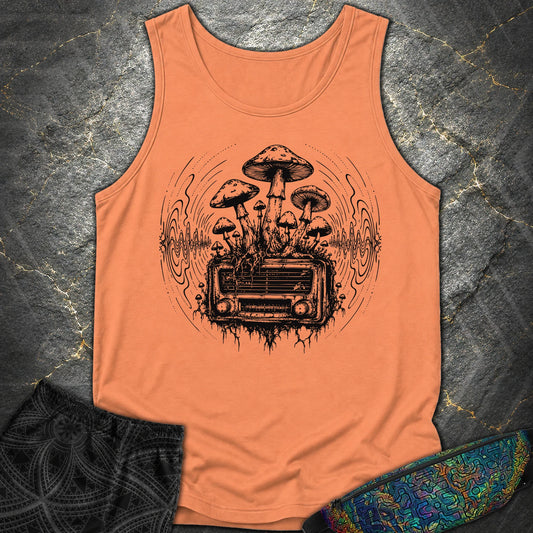 Mushroom Radio - Mushroom Radio Comfort Tank Top - Terracotta