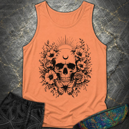 Moon Phases Moth - Moon Phases Moth Comfort Tank Top - Terracotta