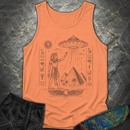 Pharaoh Beneath the Star Vessel - Pharaoh Beneath the Star Vessel Comfort Tank Top - Terracotta