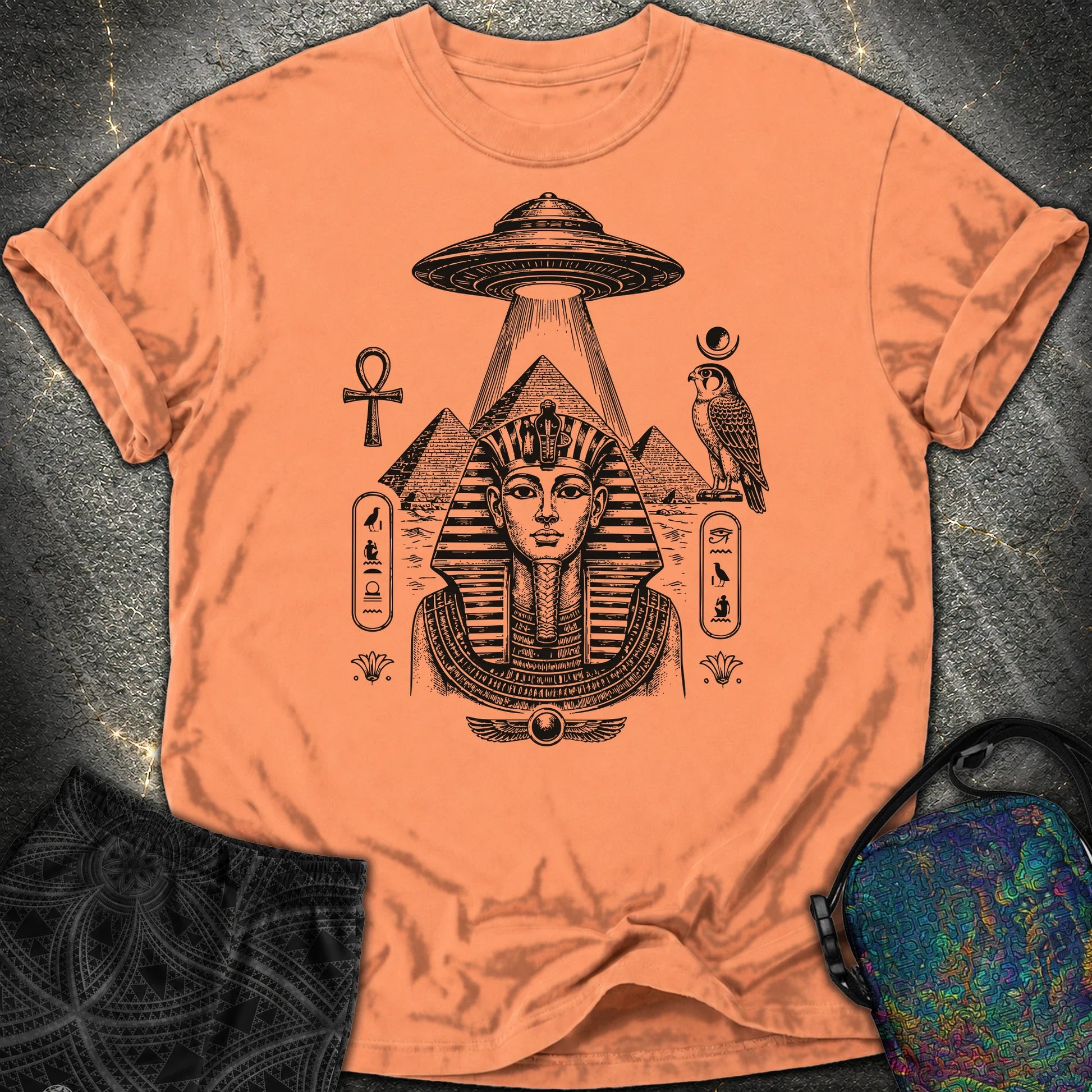 Pharaoh Under the Alien Light - Pharaoh Under the Alien Light Comfort T-Shirt - Terracotta