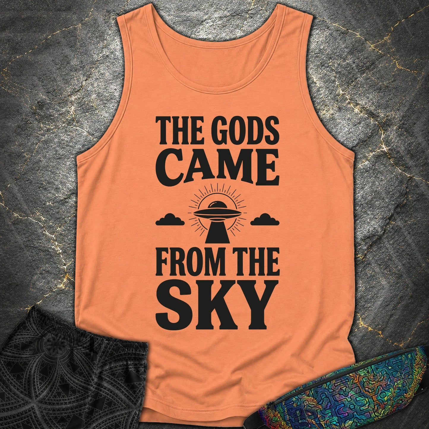 The Gods Come Ciemne - The Gods Come Ciemne Comfort Tank Top - Terracotta