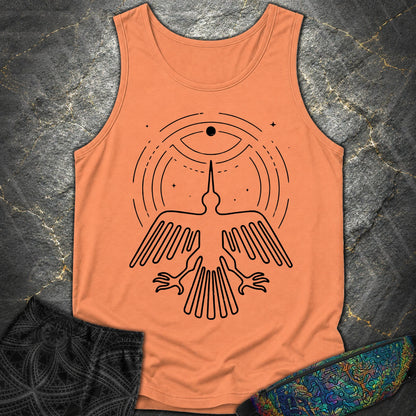 Geoglif Ptaka Biale - Geoglif Ptaka Biale Comfort Tank Top - Terracotta