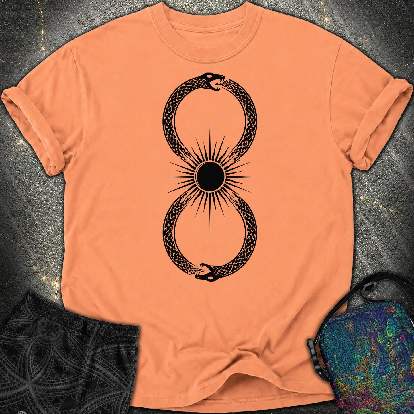 Ouroboros Sun - Ouroboros Sun Comfort T-Shirt - Terracotta