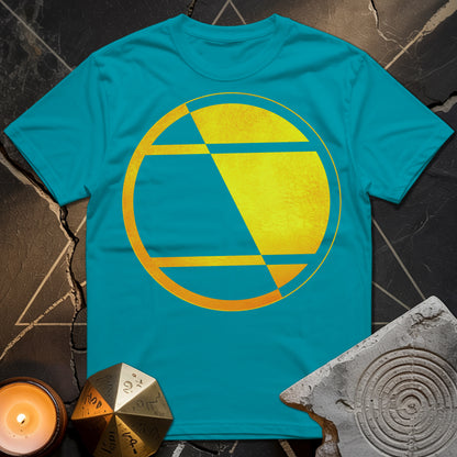 Crop Circle Orange Gold T-Shirt