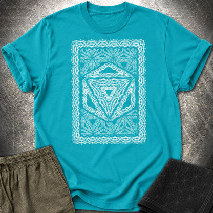 Framed Octahedron T-Shirt - Framed Octahedron T-Shirt - Tropical Blue