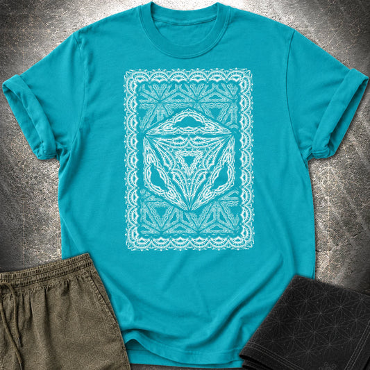 Framed Octahedron T-Shirt - Framed Octahedron T-Shirt - Tropical Blue