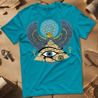 Horus Flower Of Life Egypt T-Shirt