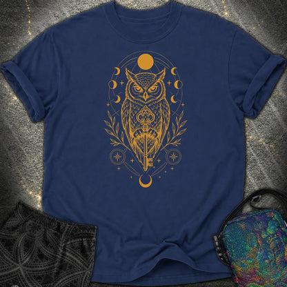 Owl Wisdom Key - Owl Wisdom Key Comfort T-Shirt - True Navy