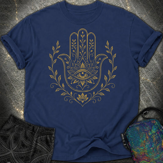 Hamsa Mandala - Hamsa Mandala Comfort T-Shirt - True Navy